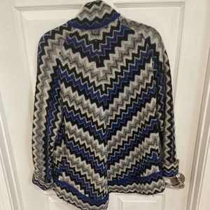 Chico Size 2 12-14 Rayon wool Long Cardigan.